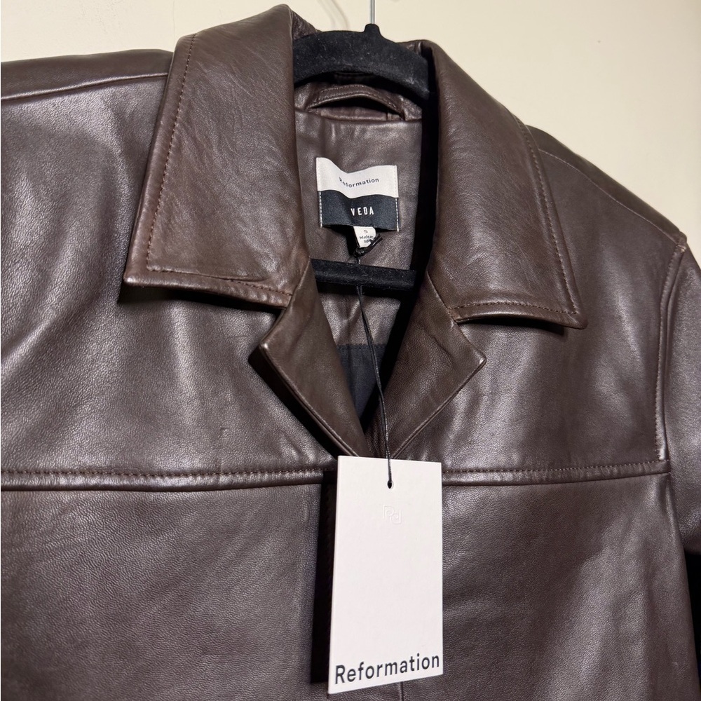 Reformation Veda Louisa Leather Jacket - Picture 4 of 8
